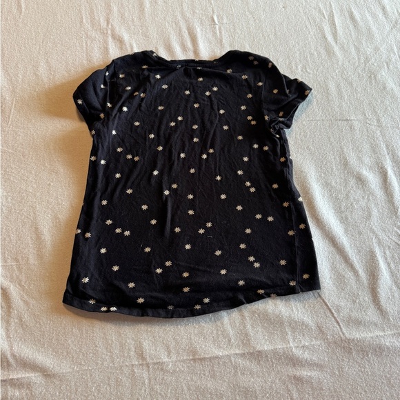 Old Navy Black and White Short Sleeve Tee Girls Size Large - Picture 4 of 5